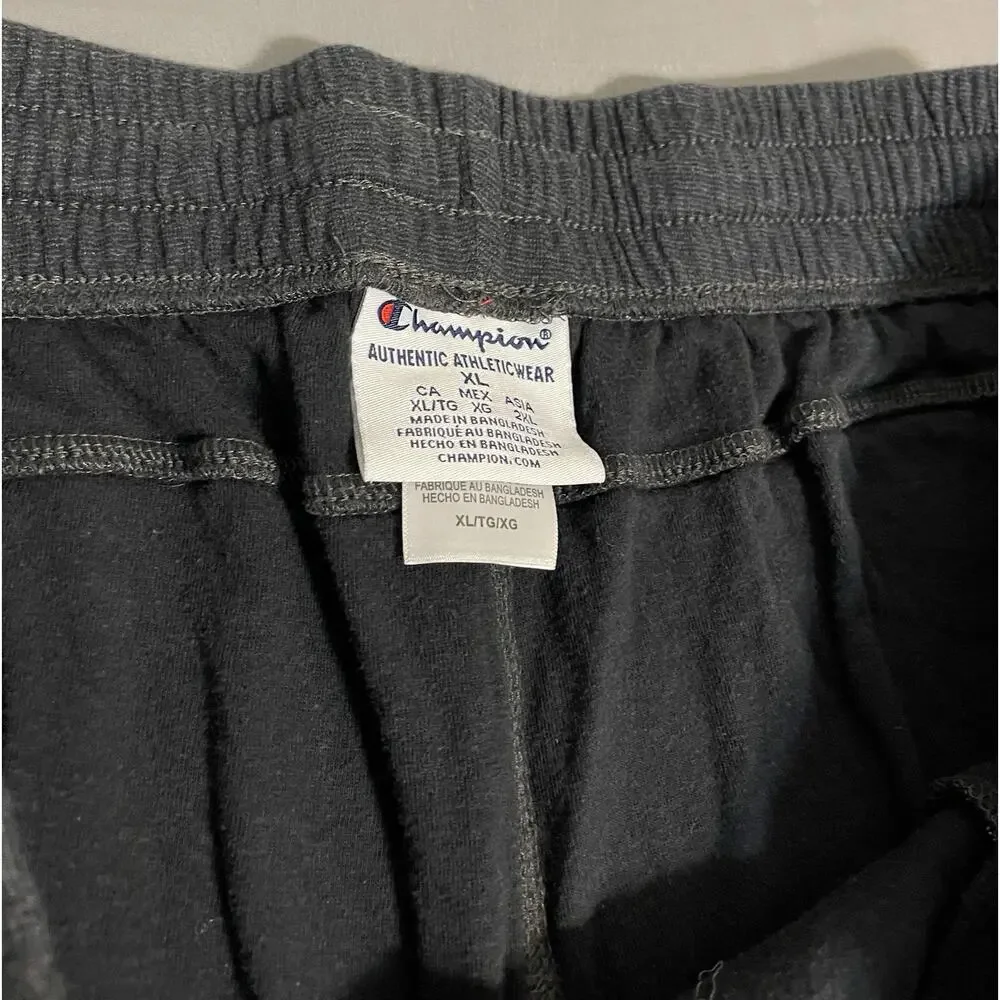 Champion Georgia Bulldogs Fleece Sweatpants XL UGA Logo Gray Excellent Cond